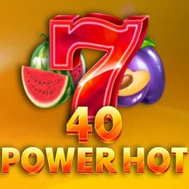 40 Power Hot online game logo by Amusnet Interactive on knappehond.nl