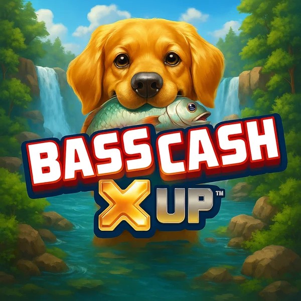 Bass Cash X UP online game logo by Alchemy Gaming on knappehond.nl
