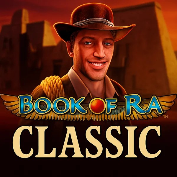 Book of Ra Classic logo – Slots by Novomatic at Bof Casino