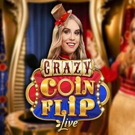 Enjoy Crazy Coin Flip by Evolution – logo hosted on knappehond.nl