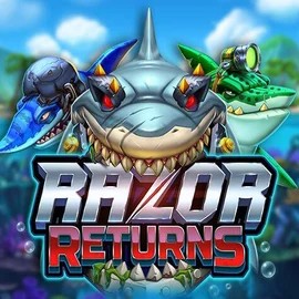 Razor Returns by Push Gaming, showcased at knappehond.nl – game logo
