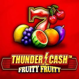 Thunder Cash Fruity Fruity by Novomatic, showcased at knappehond.nl – game logo