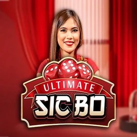 Ultimate Sic Bo online game logo by Ezugi on knappehond.nl